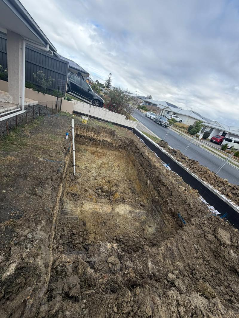 Dig-out finished and trimmed square